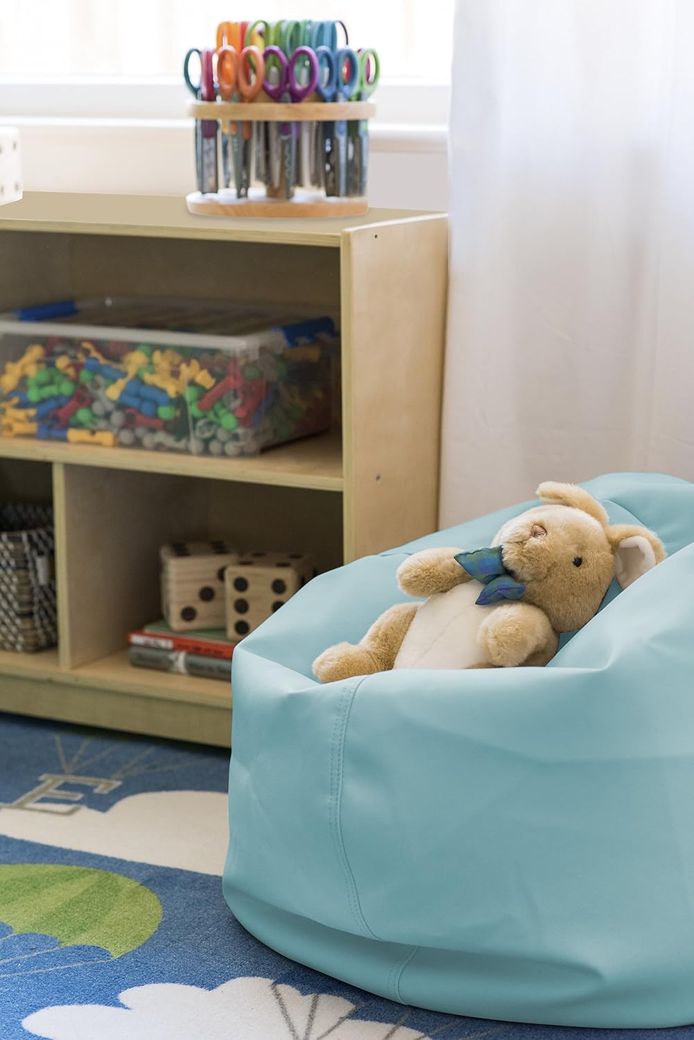 ECR4Kids Junior Classic Bean Bag, Turquoise (26")
