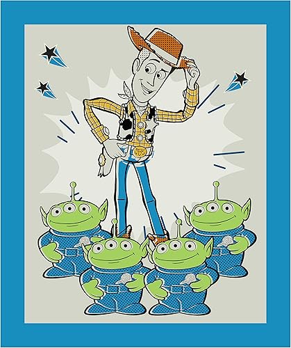 Disney Toy Story 4 Woody Alien Crowd - Panel de 36 pulgadas, tela por yarda disponible en Yaxa Guatemala