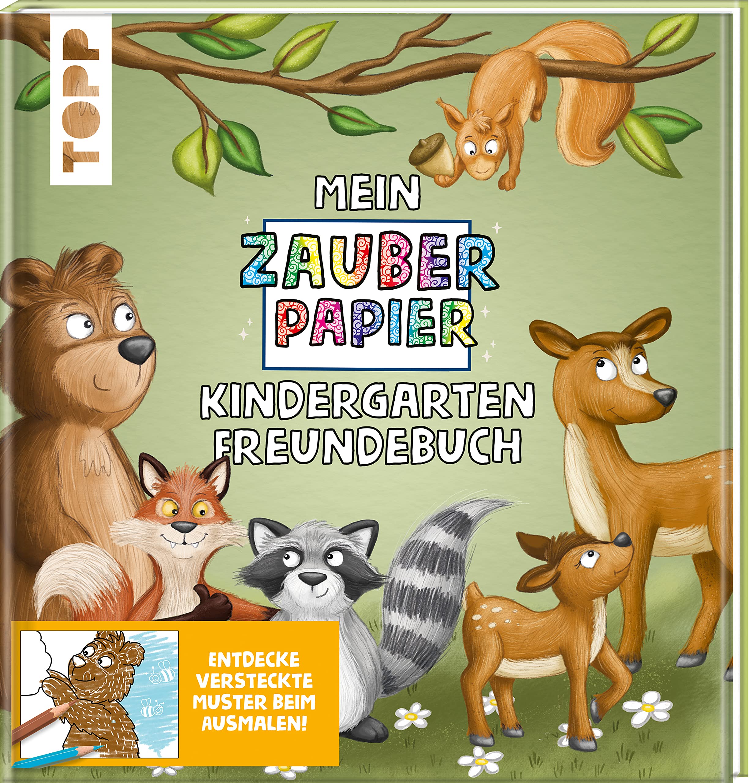 Mein Zauberpapier Freundebuch Wilde Waldtiere Produkt Description
