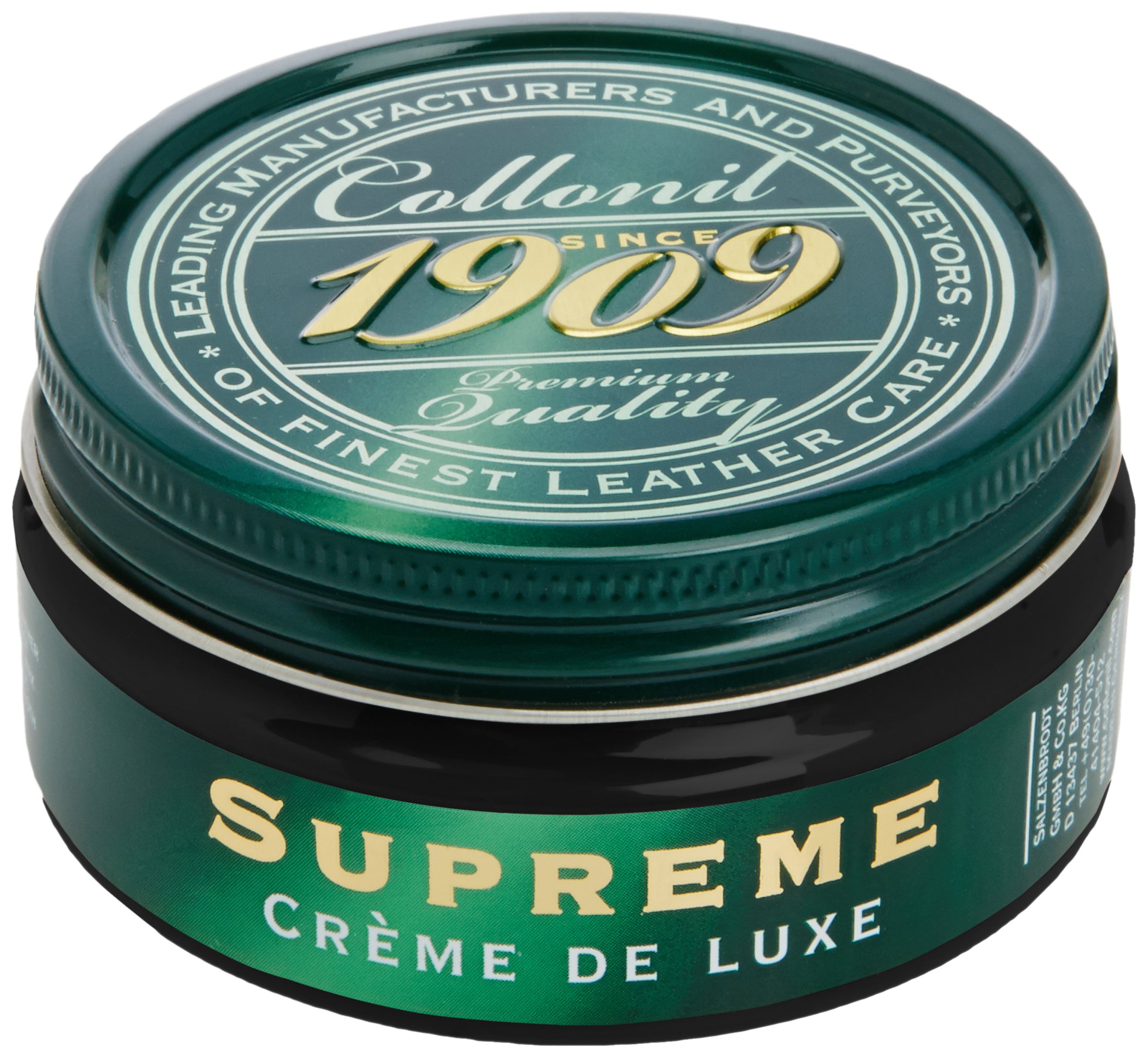 Collonil Unisex-Adult 1909 Supreme Creme De Luxe Shoe Treatments & Polishes JAR 0054 Black 100.00 ml
