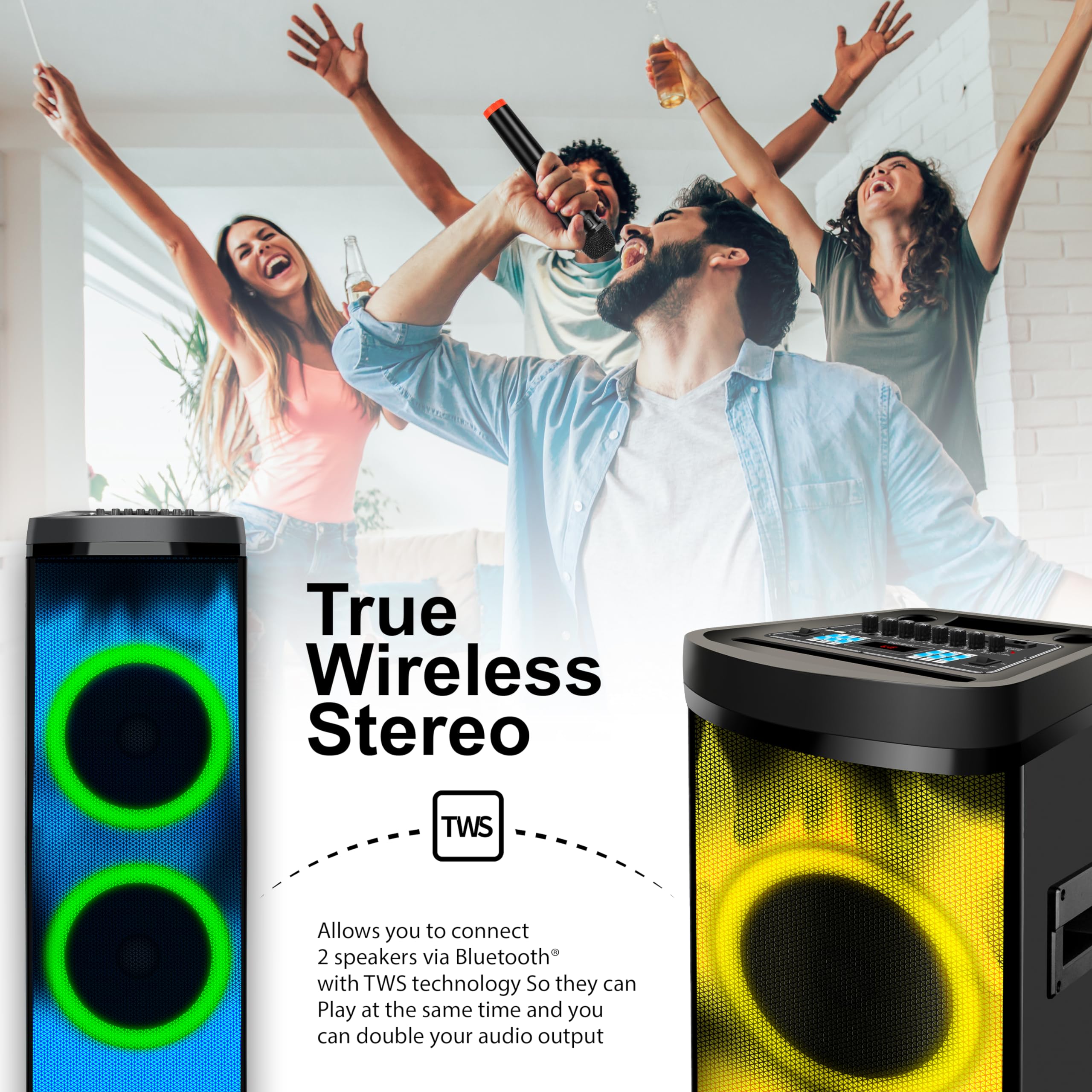 Amazon.com: Supersonic IQ Sound IQ-7012DJBT 2 x 12-Inch Bluetooth Amazon.com: Supersonic IQ Sound IQ-7012DJBT 2 x 12-Inch Bluetooth