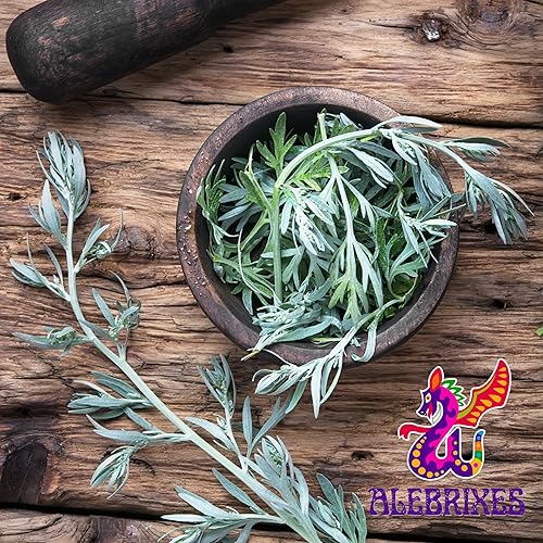 Miniatura 6 de Alebrixes  Té suelto de hierbas de ajenjo (6 onzas)  Té de ajenjo seco entero de alta calidad  Te De Ajenjo - Artemisia Absinthium  Artesanal