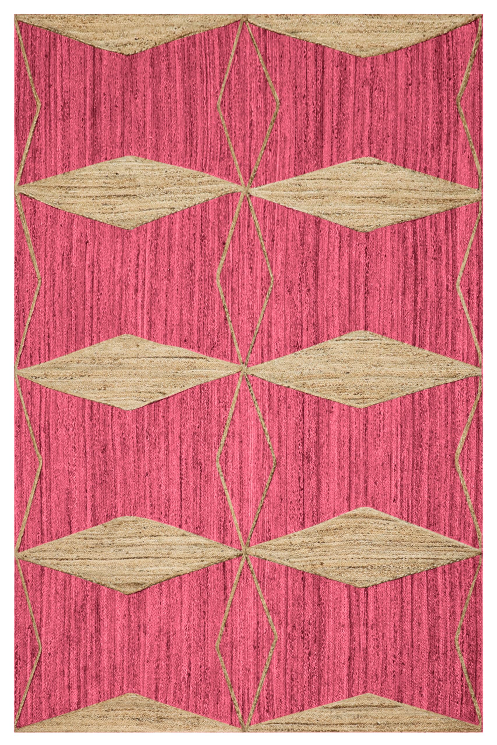 Tapis tissé à la main en jute, un tissage plat ultra résistant et durable