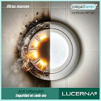 LUCERNA LED Beépíthető Négyzet Spotlámpa 6500K Hideg Fehér 12W 6 Darab 9