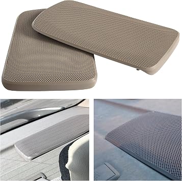 HECASA Replacement Rear Speaker Grille Covers Compatible with 2002-2006 Toyota Camry Pair For Left and Right Side Beige Replacement for T1A-04007-521AA-E0