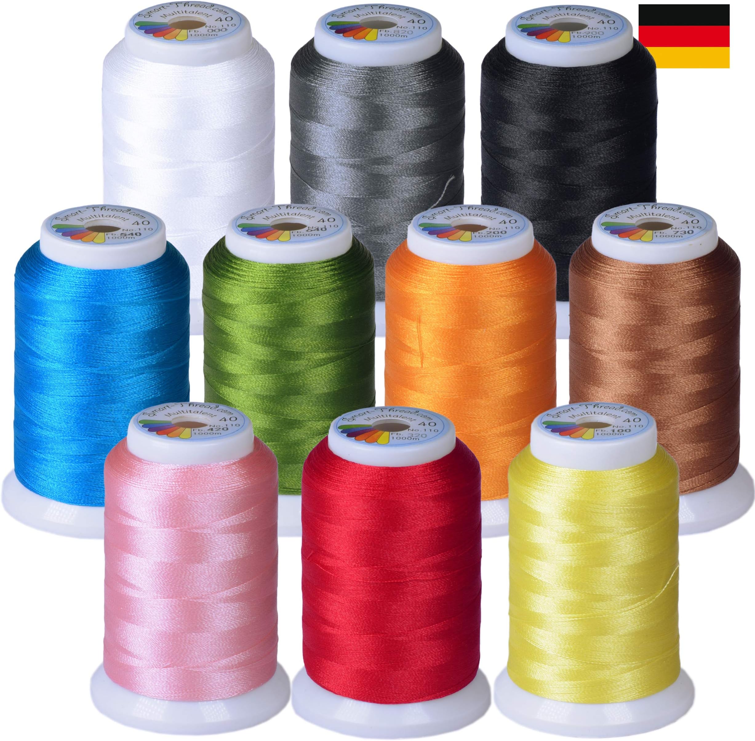 Multitalent® Smart-Start Machine Embroidery Thread Set 10 x 1000 m