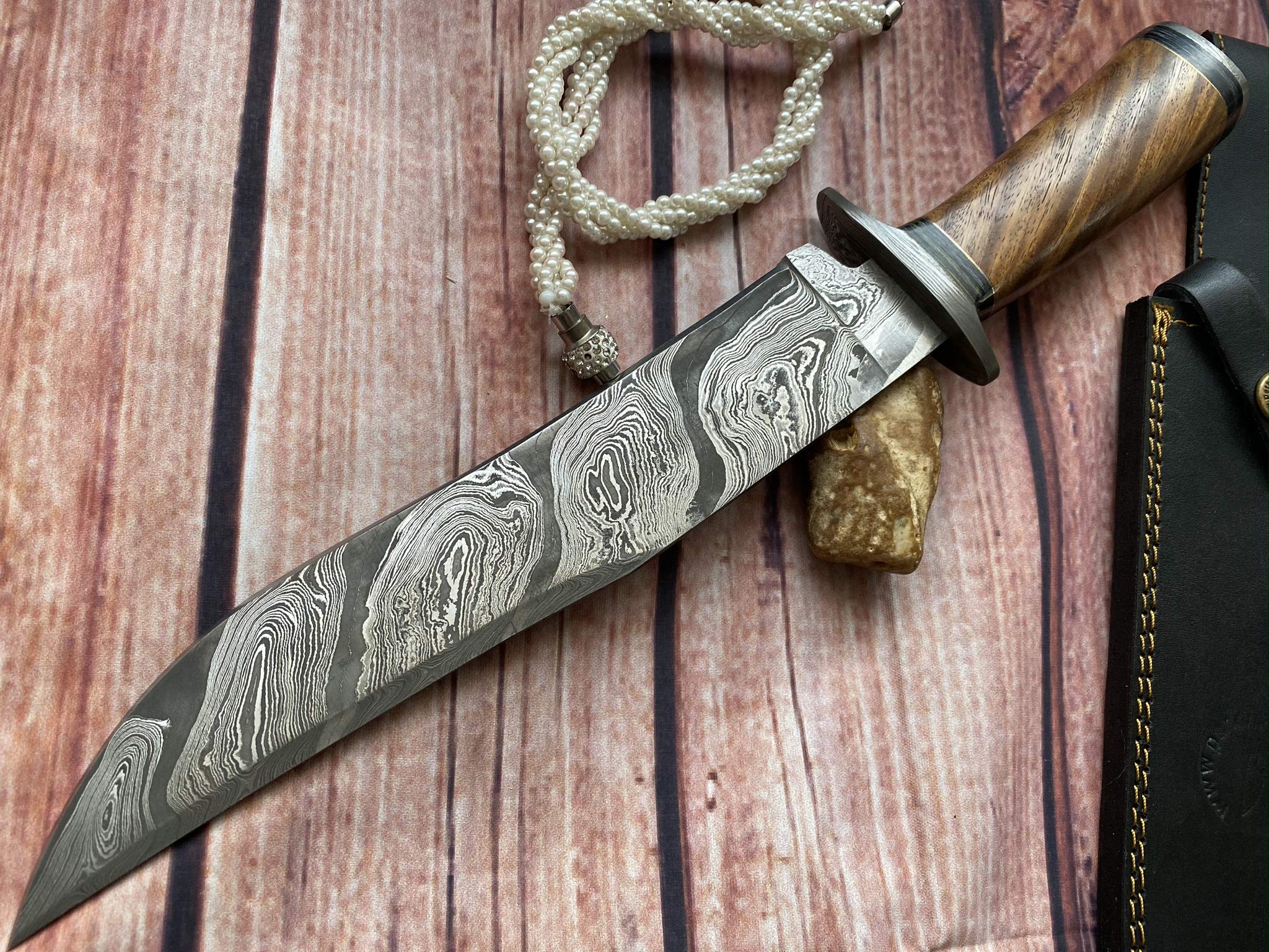 Perkin Coltello da Caccia Damasco Lame e Coltelli - BEK99