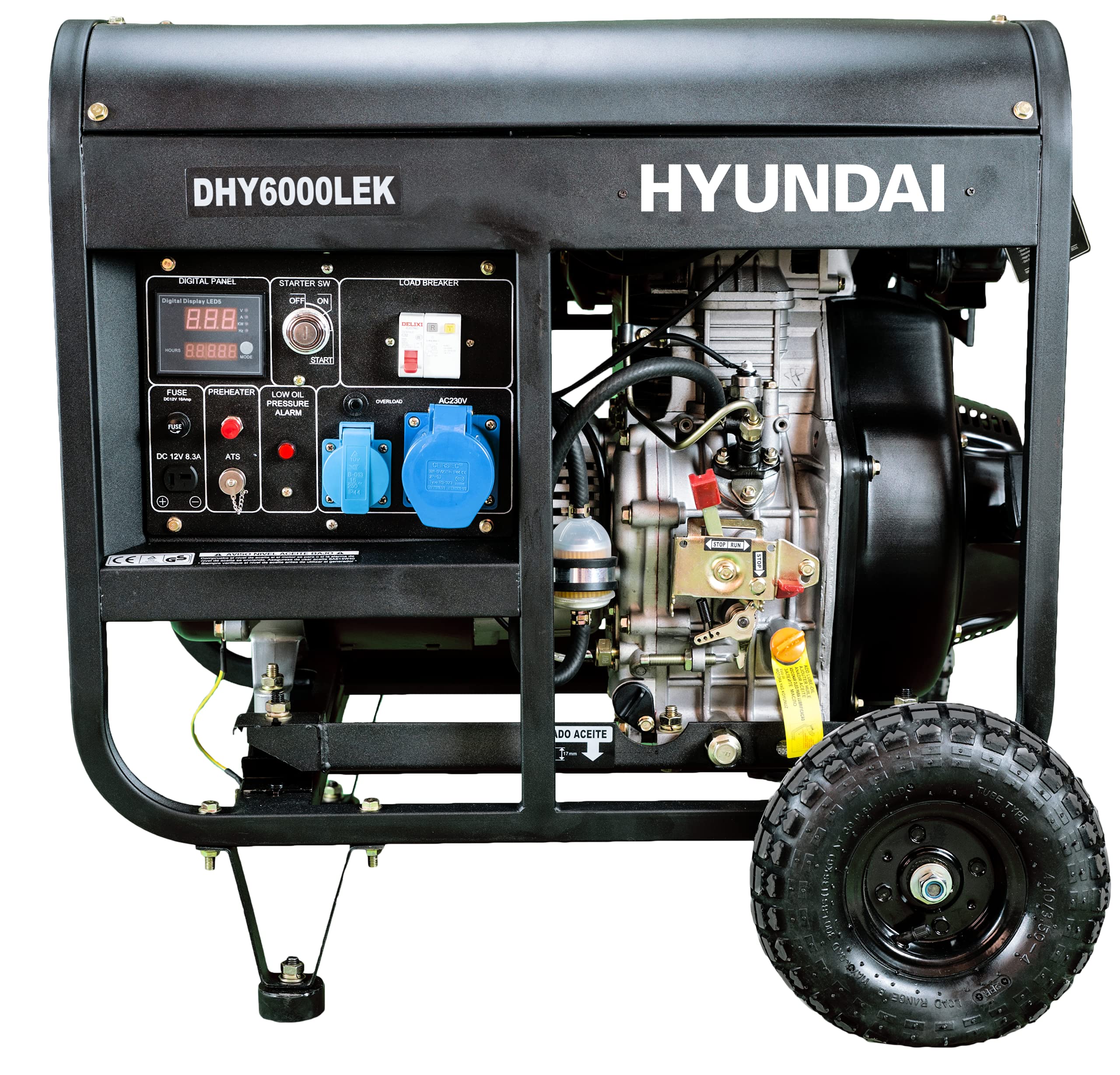 Hyundai Dhy6000Lek - Generador diesel serie pro 3.000 rpm