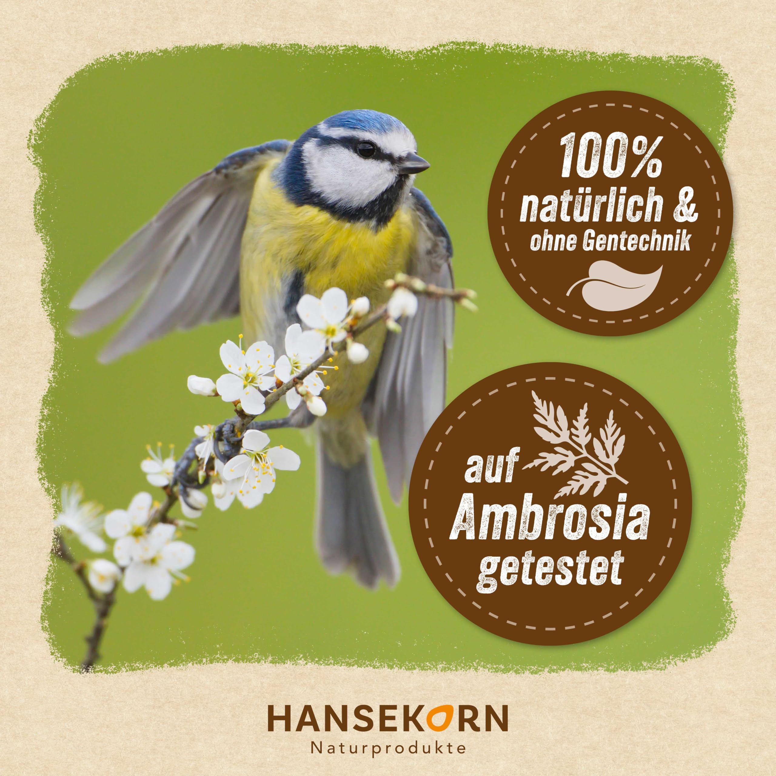 Vogelstark 18 kg Vogelfutter Körnermix Wildvögel ganzjährig mit Sonnenblumen