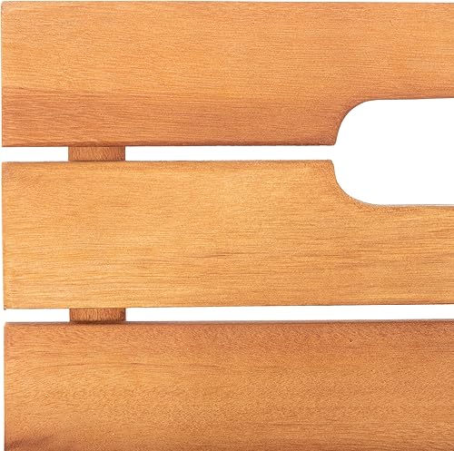 Miniatura 10 de SAFAVIEH Outdoor Collection Blison - Sillas plegables (2 unidades), color marrón natural