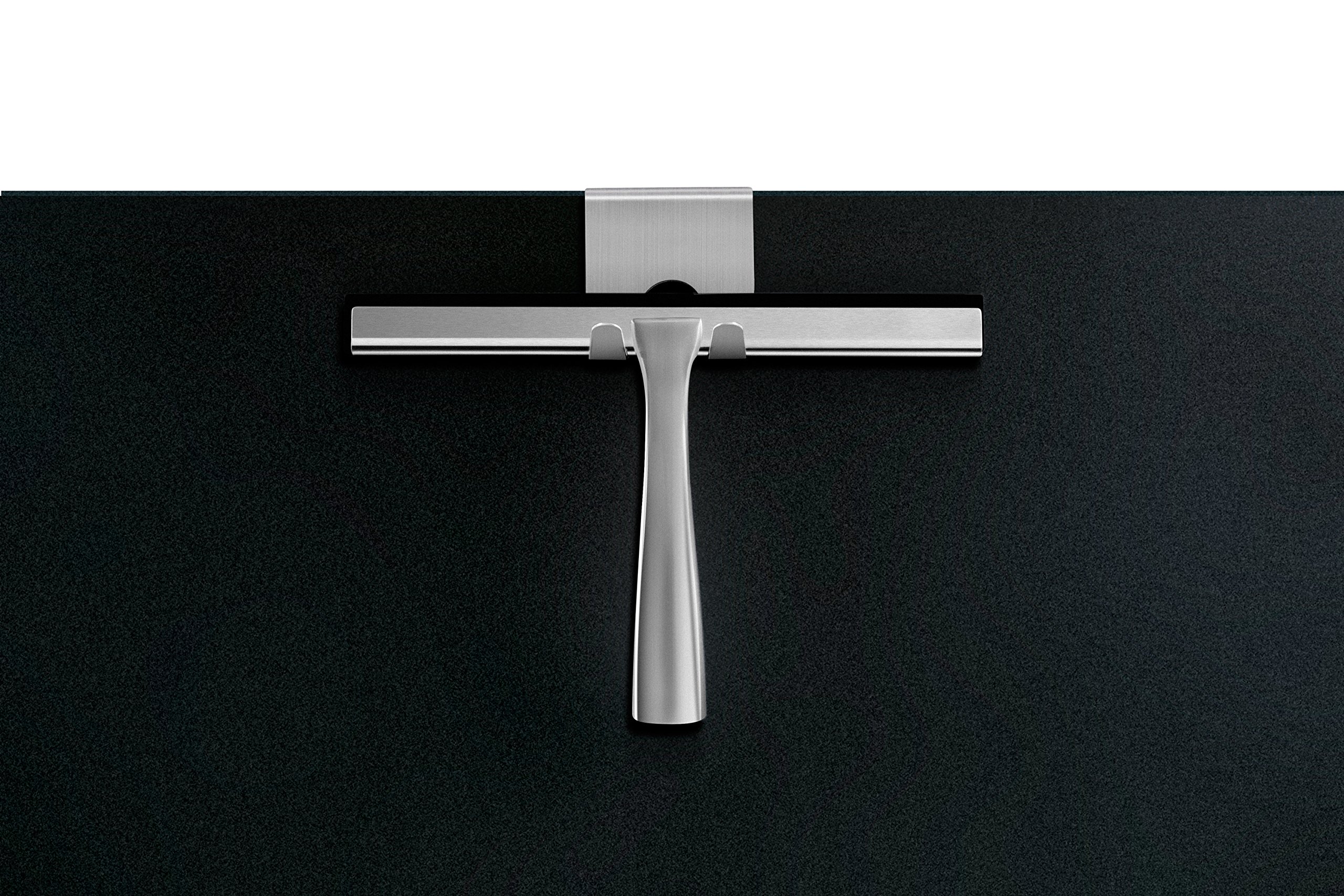 Estrattore Doccia Esclusivo in Acciaio Inox | Vasca Bagno Doccia Tergicristallo Finestra Lavavetri Staffa Supporto WC Tergicristallo (Acciaio Inossidabile (Spazzolato))