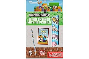 Minecraft Valentine's Day Cards and Minecraft Pencil Set