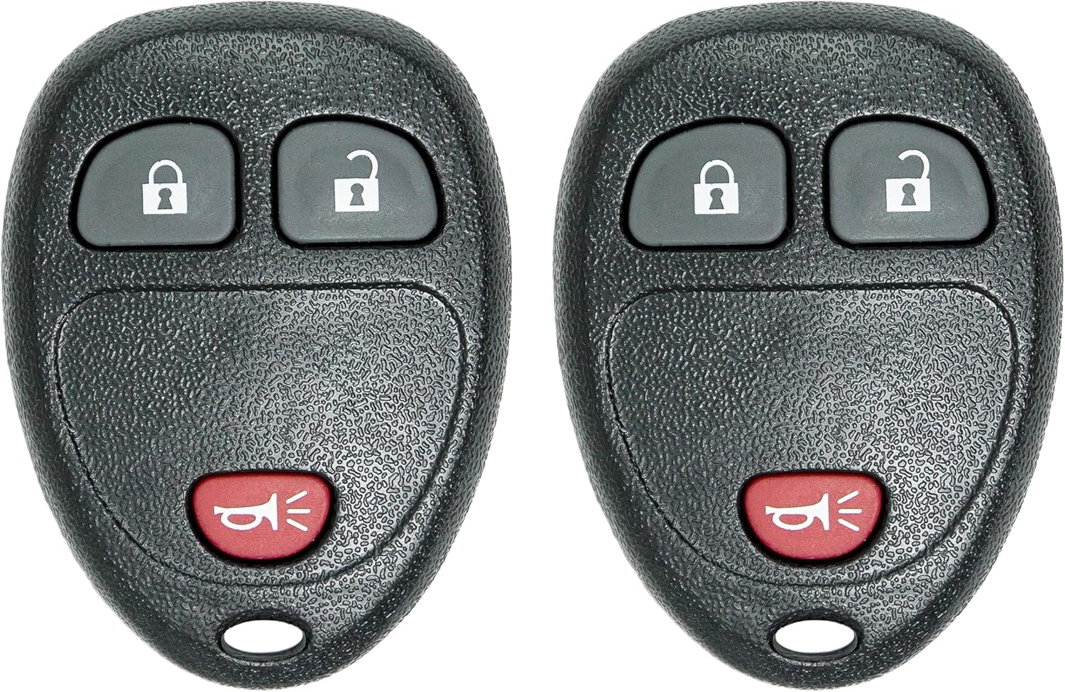 Keyless2Go Replacement for Keyless Entry Car Key Vehicles That Use 3 Button OUC60270 OUC60221, Self-Programming - 2 Pack