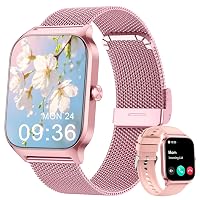 LODIMEKE Smartwatch Chiamate e WhatsApp, 1.85" Orologio Uomo Donna con Pressione Sanguigna