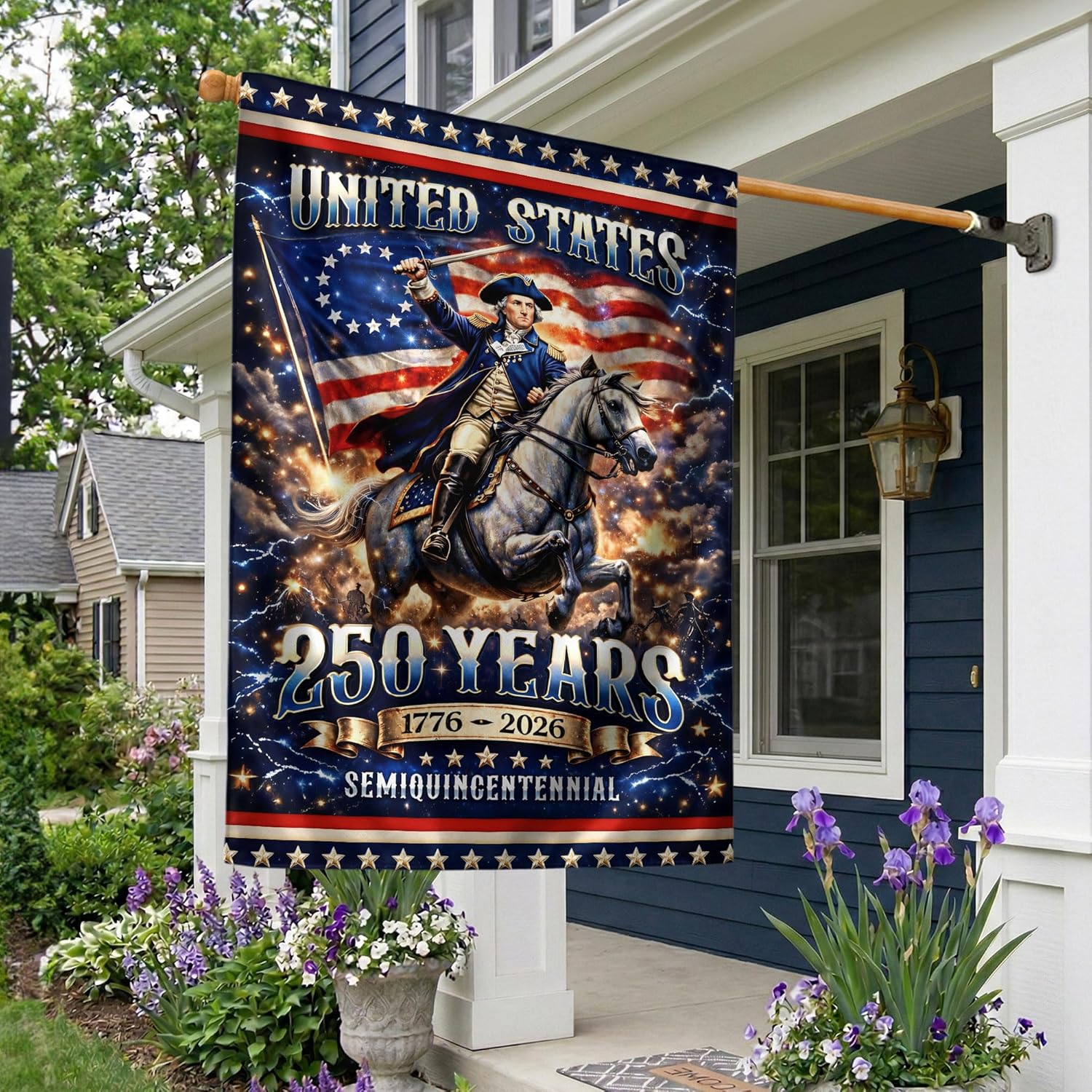250 Anniversary Usa Flag, 1776-2026 Commemorative, 250th Anniversary Patriotic Design, Garden Flags For Outside, Doubleided Outdoor Yard Decoration For Independence Day 3 (30x40 Inch)