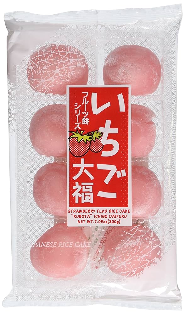 Amazon.com: Japanese Fruits Daifuku (Rice Cake)-strawberry