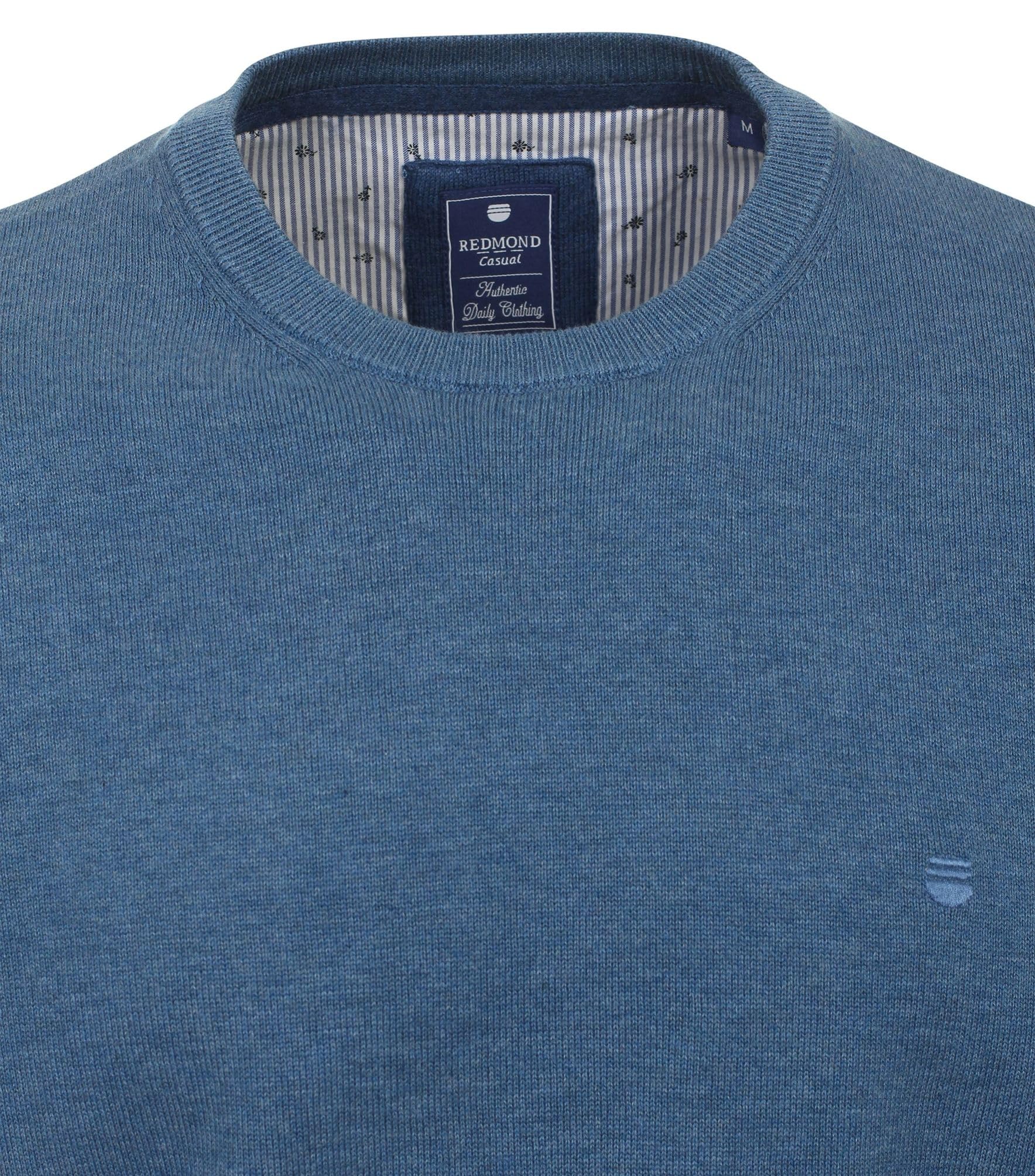 Redmond Pull Coton chiné, col Rond Grande Taille Homme Grande Taille Homme