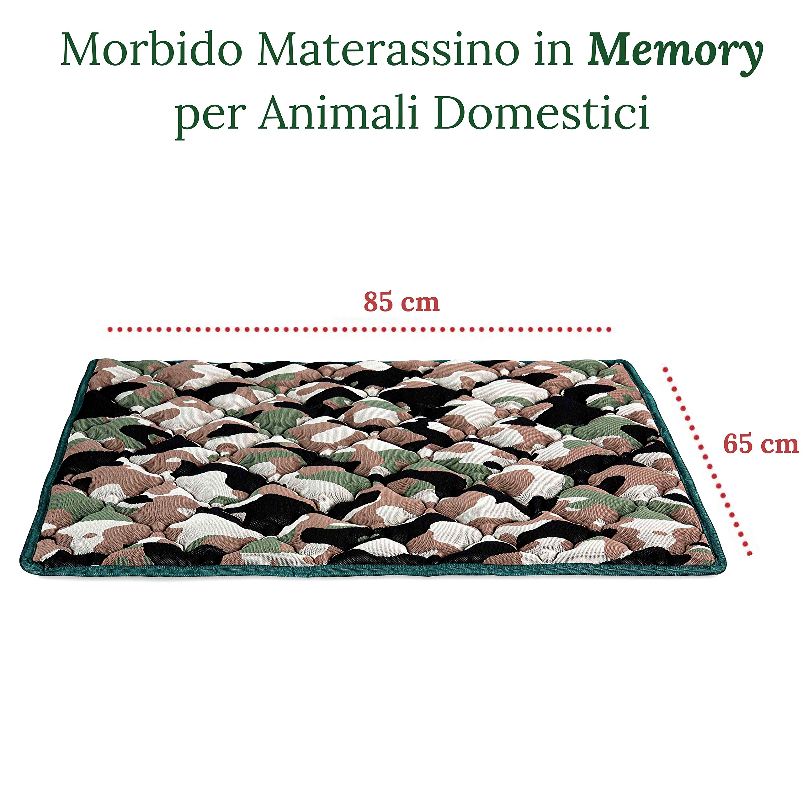 EVERGREENWEB Hundebett-Matratze 65x85 Cm – Waschbar, Mit Waterfoam & Luftpolsterbezug