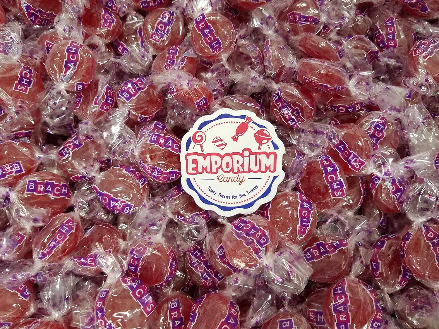 Brach's Cinnamon Discs Hard Candy - 1.5 lbs of Fresh Delicious Assorted Bulk Wrapped Candy with Refrigerator Magnet