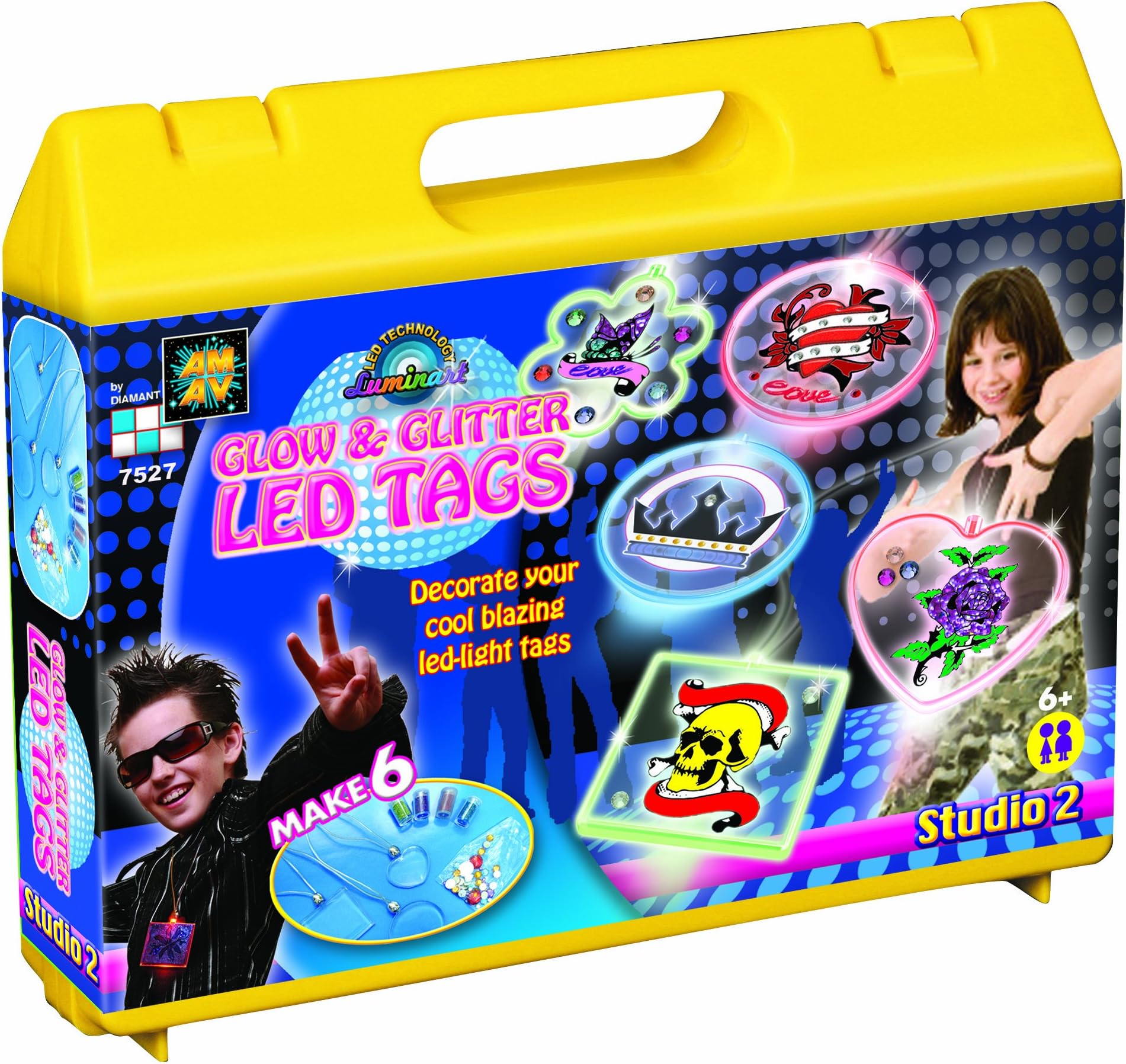 AMAV Led Tags Glow and Glitter Kit