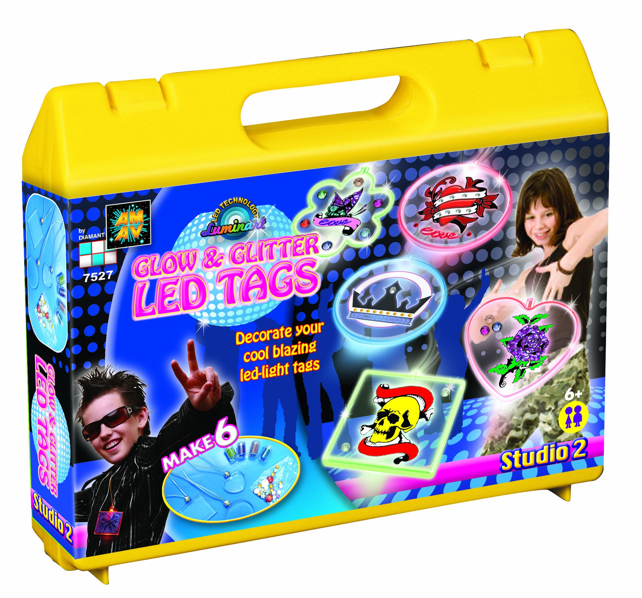 AMAV Led Tags Glow and Glitter Kit