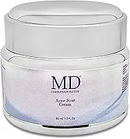 MD Creme para cicatrizes de acne com fator de complexão – tratamento para cicatrizes de acne – reduz a acne, vermelhidão, inflamação, cravos e espinhas