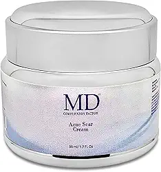 MD Creme para cicatrizes de acne com fator de complexão – tratamento para cicatrizes de acne – reduz a acne, vermelhidão, inflamação, cravos e espinhas