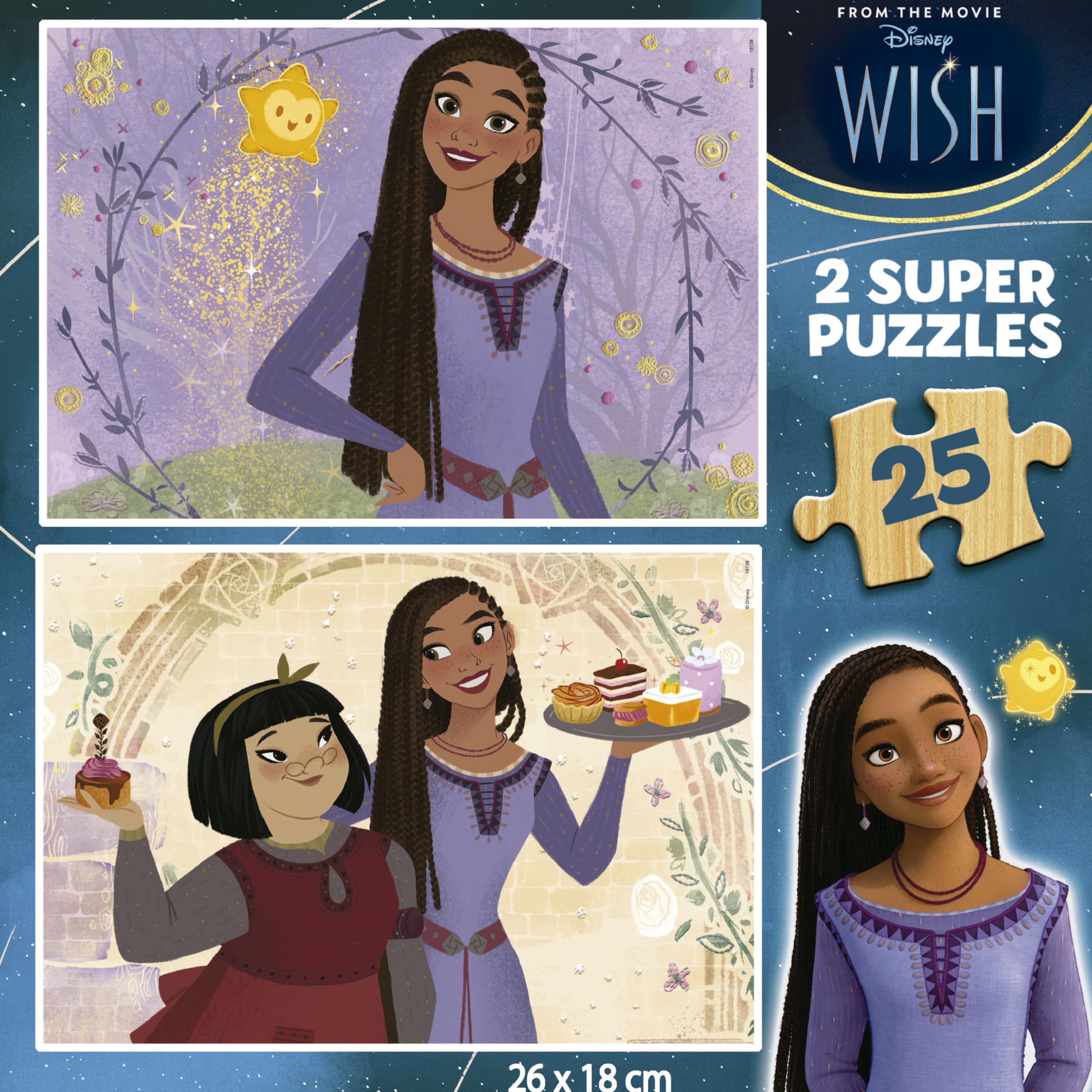 Educa Set 2 Puzzles De Madera 25 Piezas – Wish – Infantiles A Partir De 4 Años