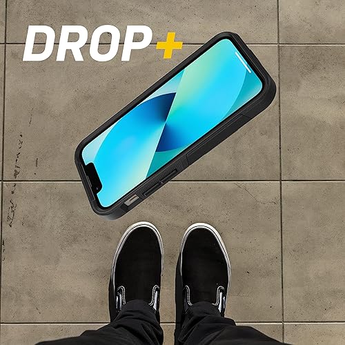 Vista 4 de OtterBox Funda para iPhone 13 mini y iPhone 12 mini Commuter Series, color negro, delgada y resistente, apta para bolsillo, con protección de puerto