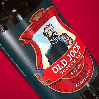 Old Jock Scotch Ale 8 x 500ml bottles| Rich & Malty, 6.7% | Scottish Real Ale | CAMRA Award-Winner| Scotland's Original Independent Craft Brewery,Since 1979