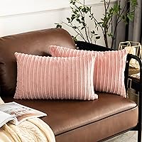 Vista 66 de UGASA - Fundas de almohada decorativas de terciopelo suave y sólidas de Navidad para sala de estar/sofá, 16 x 16 pulgadas, 2 unidades, color burdeos