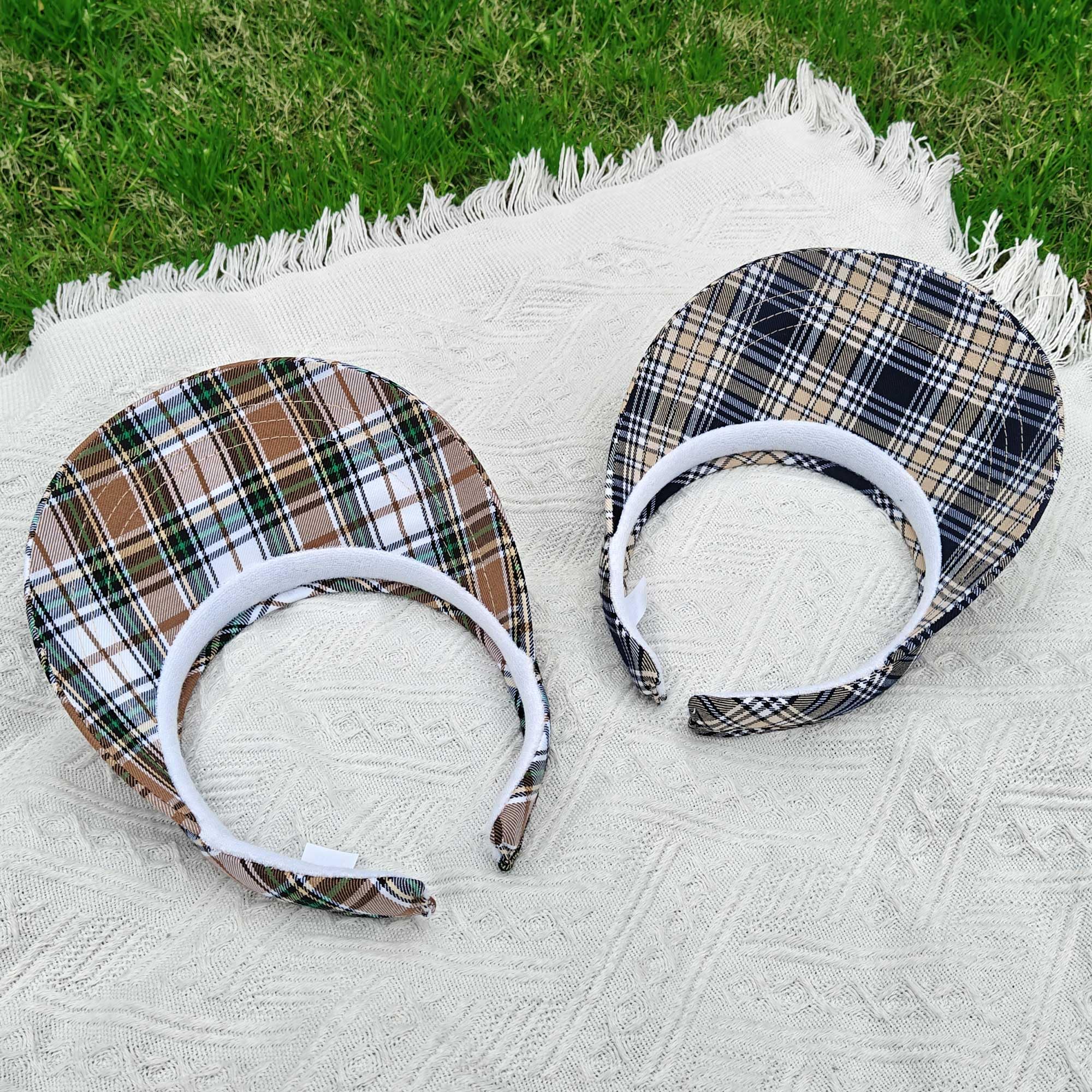 Paquete de 2 sombreros de sol ajustables con visera para hombre y mujer