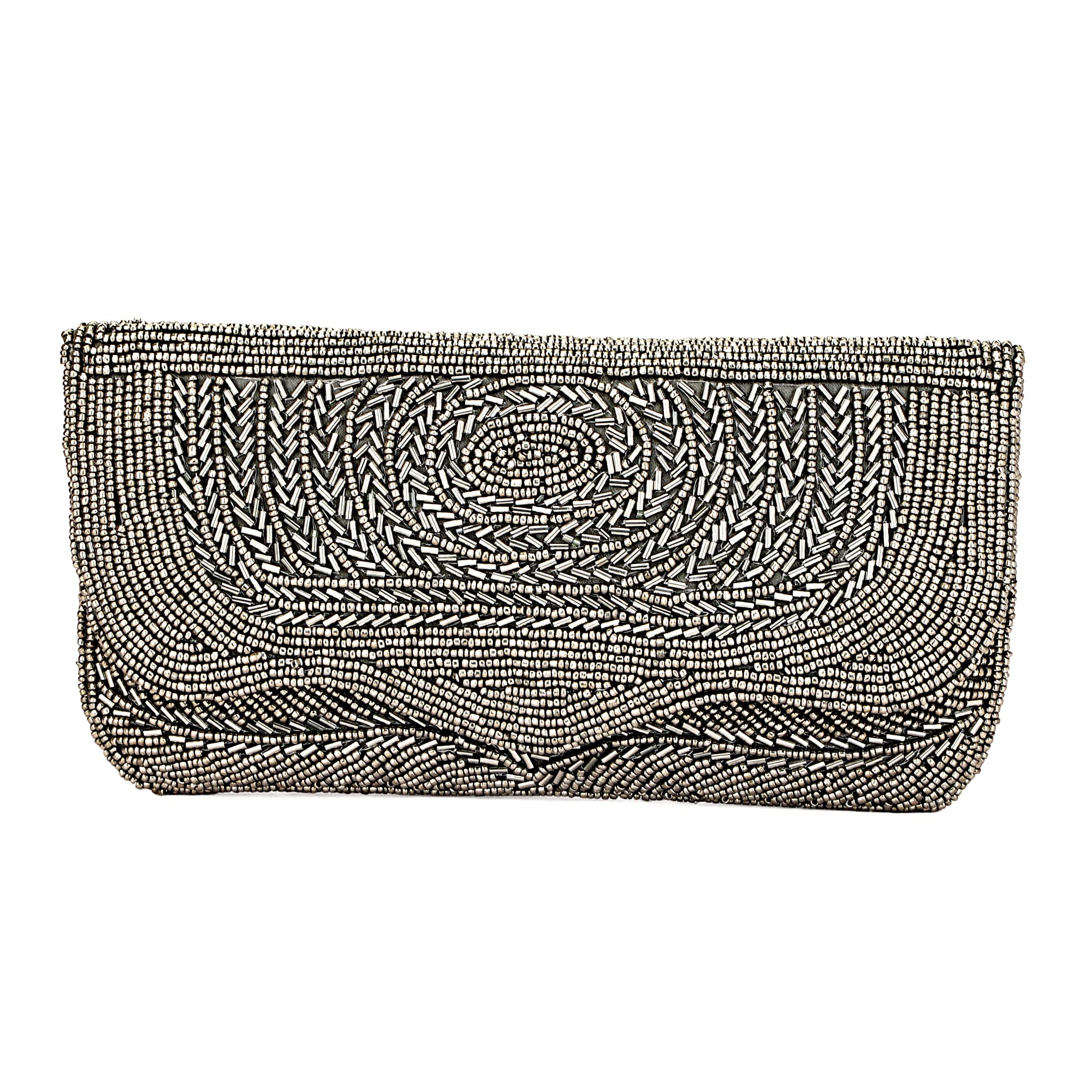 Women Designer Clutch Purse Steel Grey