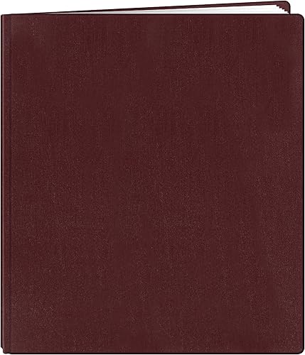 Pioneer Family Treasures - Álbum encuadernado con poste de tela, 12 x 15 pulgadas, color burdeos rico