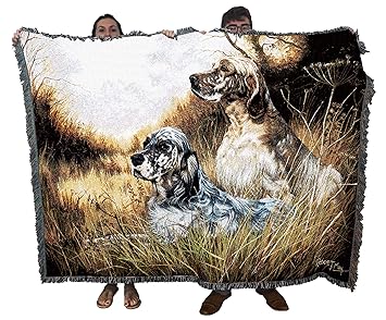 Pure Country 1138-T English Setter Pet Blanket, Various Blended Colorways, 53 by 70-Inch