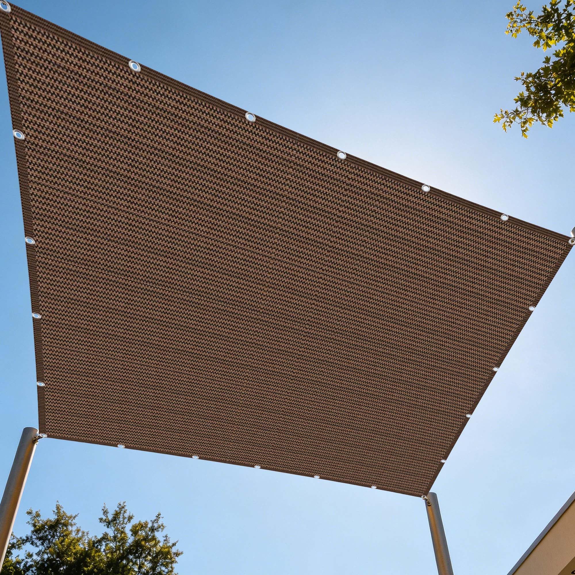 Comment protéger une serre du soleil ? Filet anti-UV 200x800 cm marron