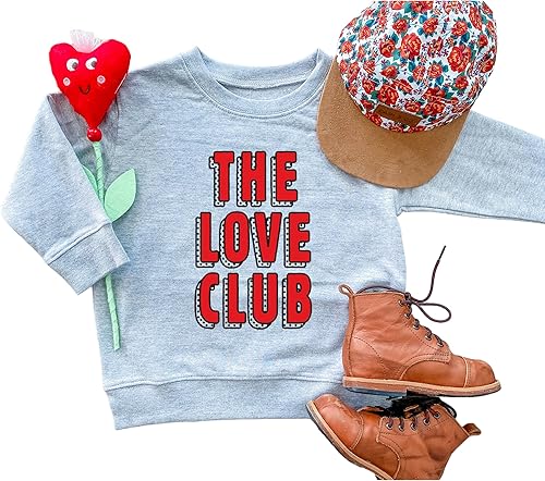 Holland Ave The Love Club Traje de San Valentín para bebé niño Camisa para el día de San Valentín para niños y niñas Traje para el día de San