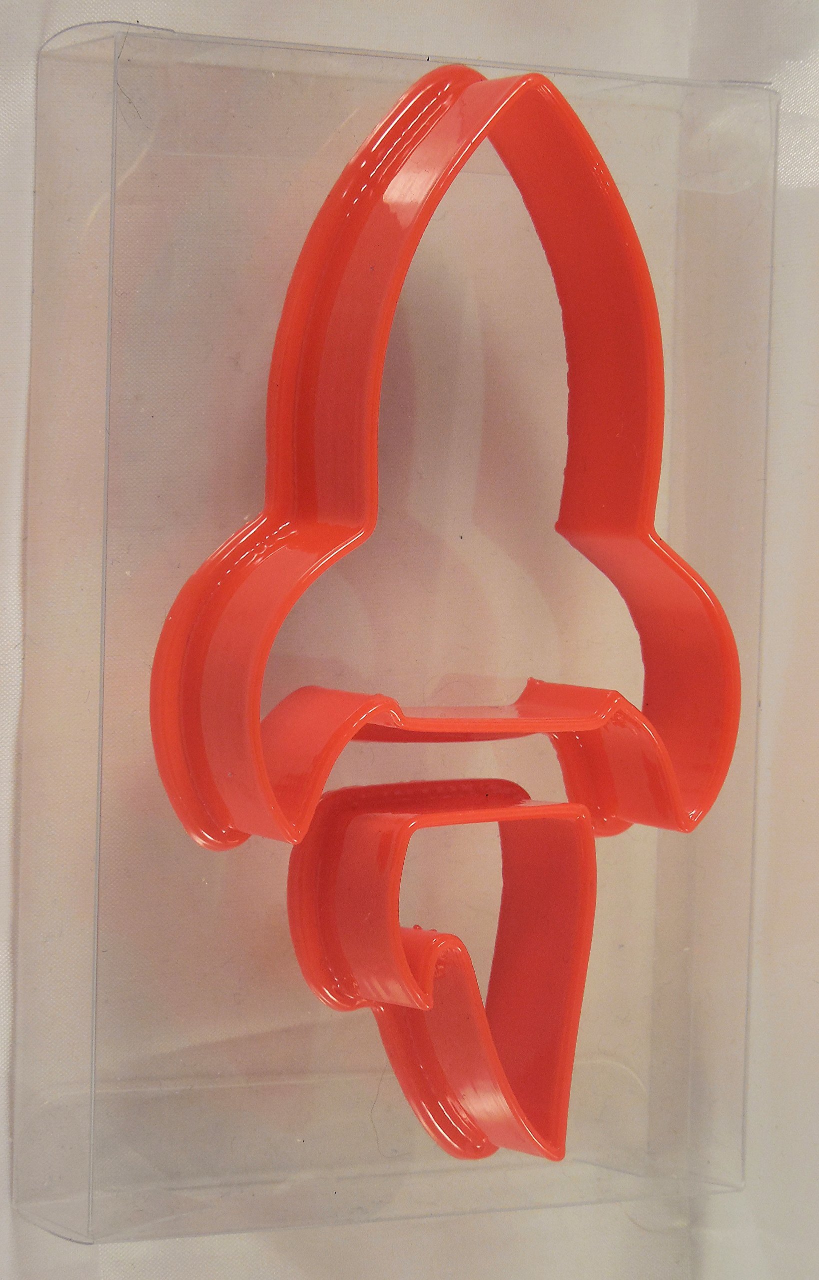 Goggly Red Rocket Ship Cookie Cutter, Biscuit, Pastry, Fondant Cutter