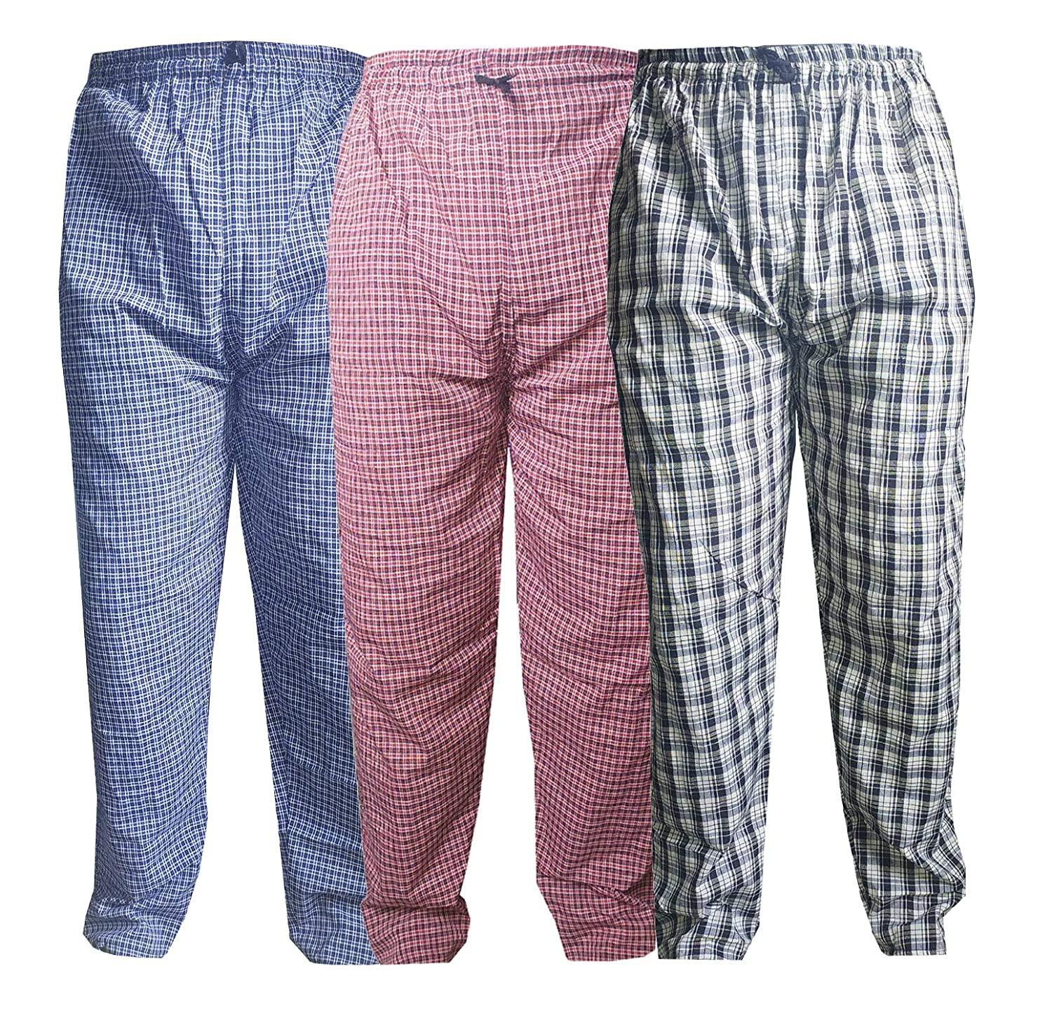 magic Men's Multicolour Cotton Chekered Pajama-(Pack of 03)-picture-18
