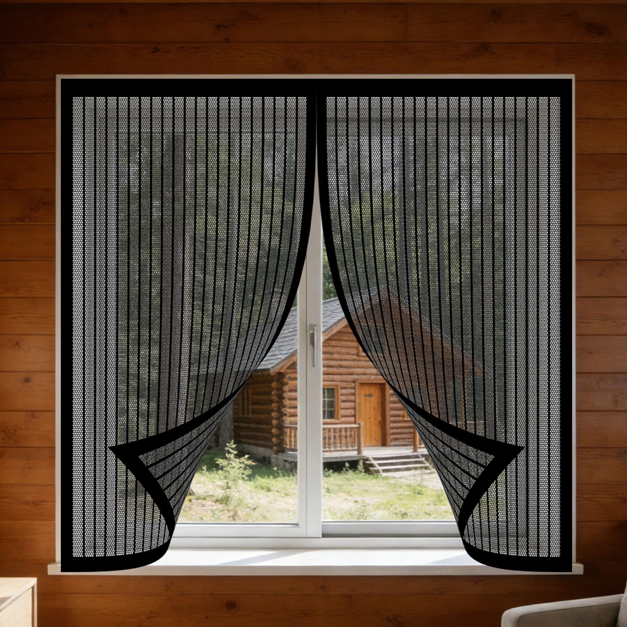 Moustiquaire fenêtre magnétique pour stopper les insectes sans bloquer l'air