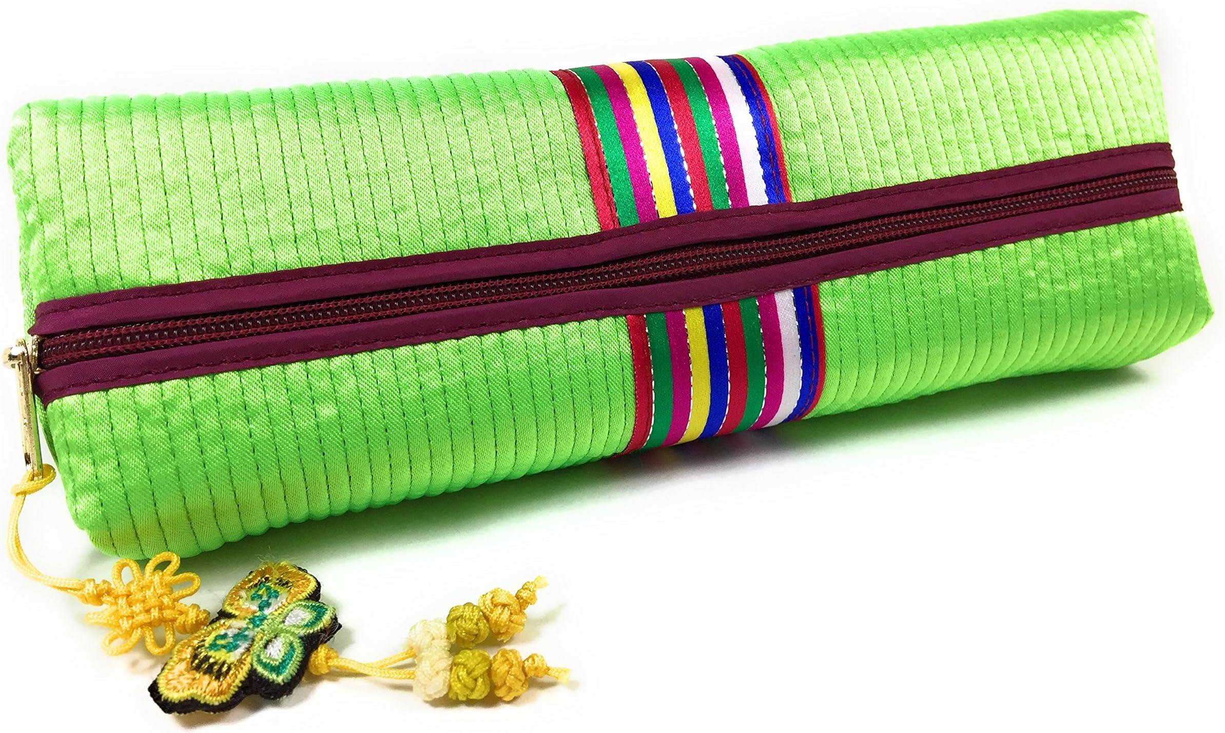 Angel present bag Box green bag by WiseGloves handbag organizer clotch tote makeup container jewerly pouch beauty