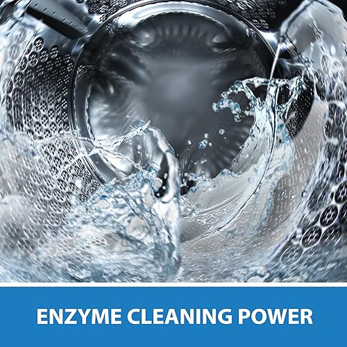 Miniatura 3 de SANI 360 Tabletas de limpieza para lavadora, el paquete de 24 está formulado con enzimas, limpia profundamente y desodoriza las lavadoras de carga