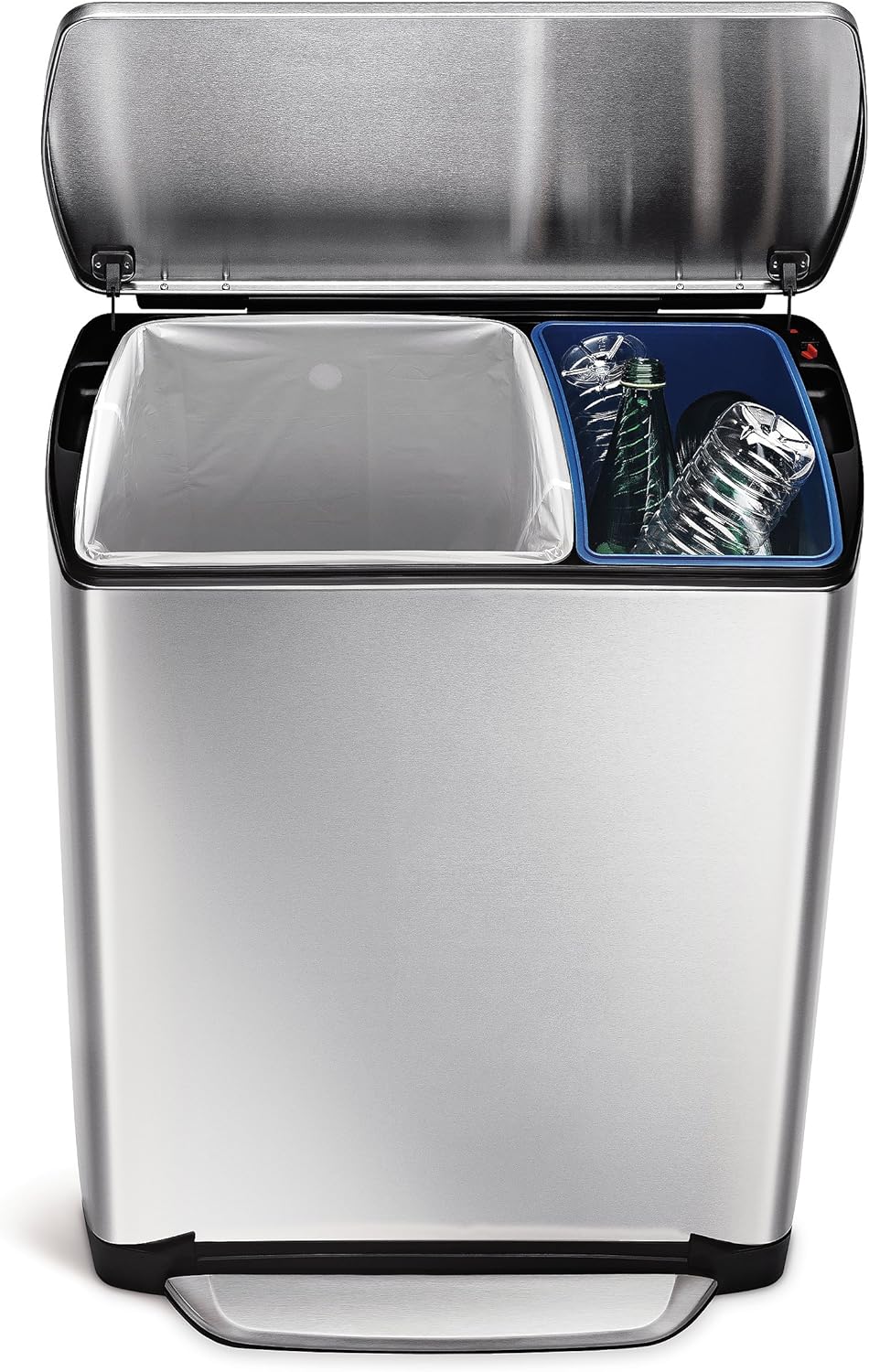 Amazon Simplehuman ダストボックス レクタンギュラーステップカン リサイクラー 46l 30l 16l ステンレス Cw07 フタ付きゴミ箱 オンライン通販