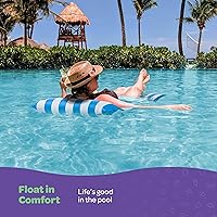 Vista 2 de Pool Floats for Adults Multi-Purpose Hammock Pool Float Saddle, Lounge Chair, Hammock, Drifter - Water Hammock for Adults in Swimming Pools