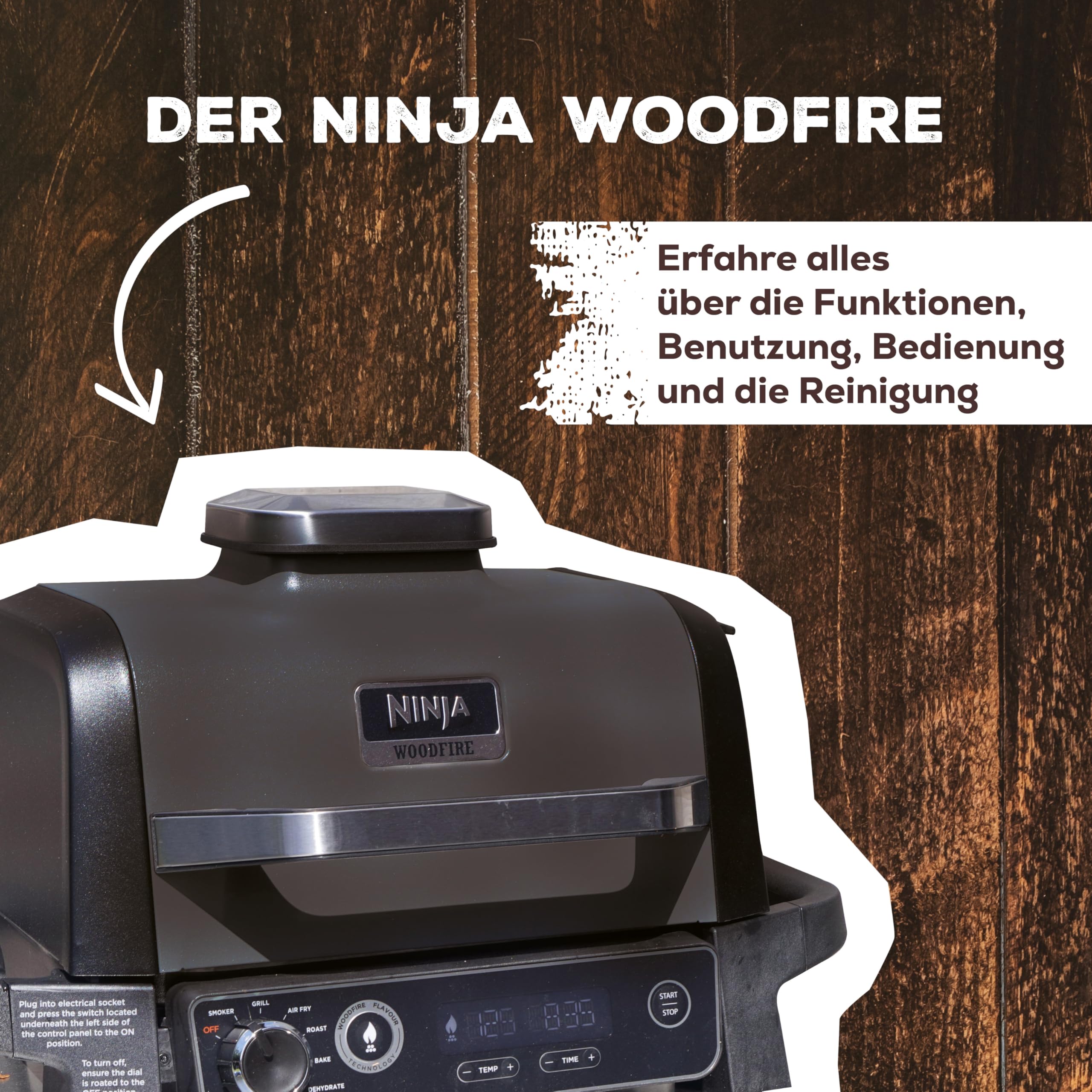 Das ultimative Ninja Woodfire Rezeptbuch: Fleisch, Fisch & Gemüse grillen, smoken, braten & frittieren. 100% inoffiziell.