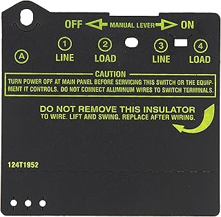 Intermatic Insulator for Double-Pole Timer Switches, Item # 124T1952 for use in T100 Series Intermatic Timers (T103, T104, T105, T173, T174, T175, T176, T185, WH40), Timer Controls Accessories