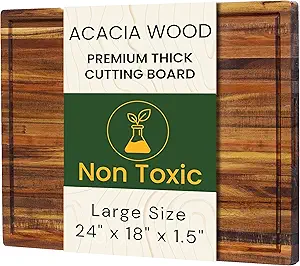 Premium Acacia Wood Cutting Board, 24