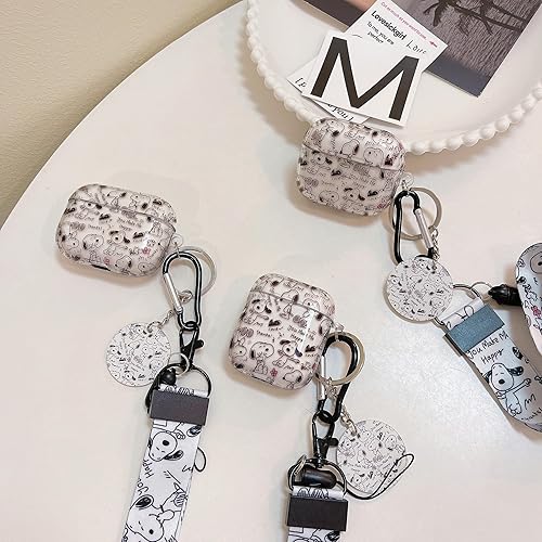 Miniatura 3 de Funda portátil de TPU suave para Airpod de tercera generación (versión 2021) con llavero de cordón, adecuada para hombres y mujeres, funda