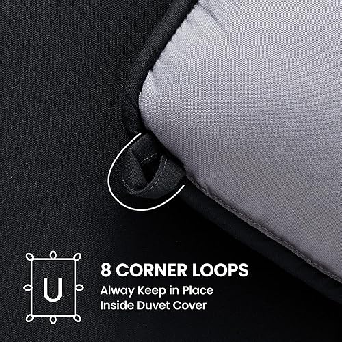 Miniatura 6 de SLEEP ZONE - Juego de edredón reversible y refrescante tamaño King, relleno alternativo suave, transpirable y cálido para todo el año, lado A color