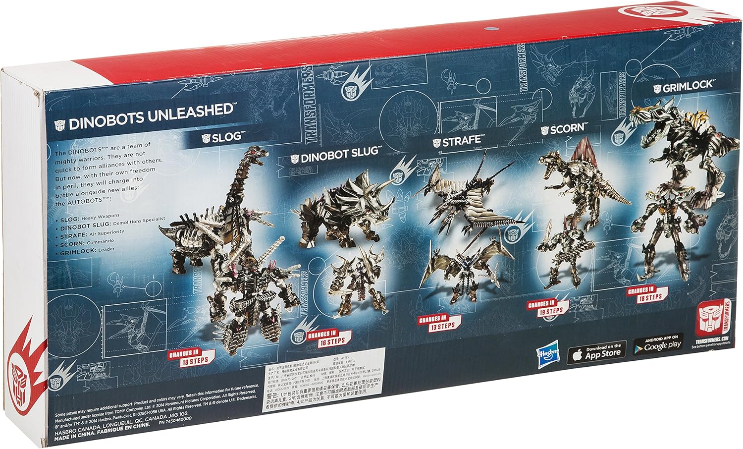 Transformers Age of Extinction Dinobots Unleashed 5-Pack PACK PLATINUM EDITION by Hasbro
